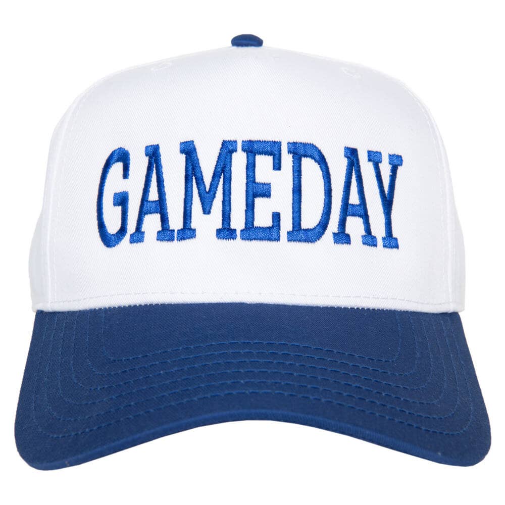 Katydid - GAMEDAY Wholesale Two-Toned Vintage Hat: Blue and White