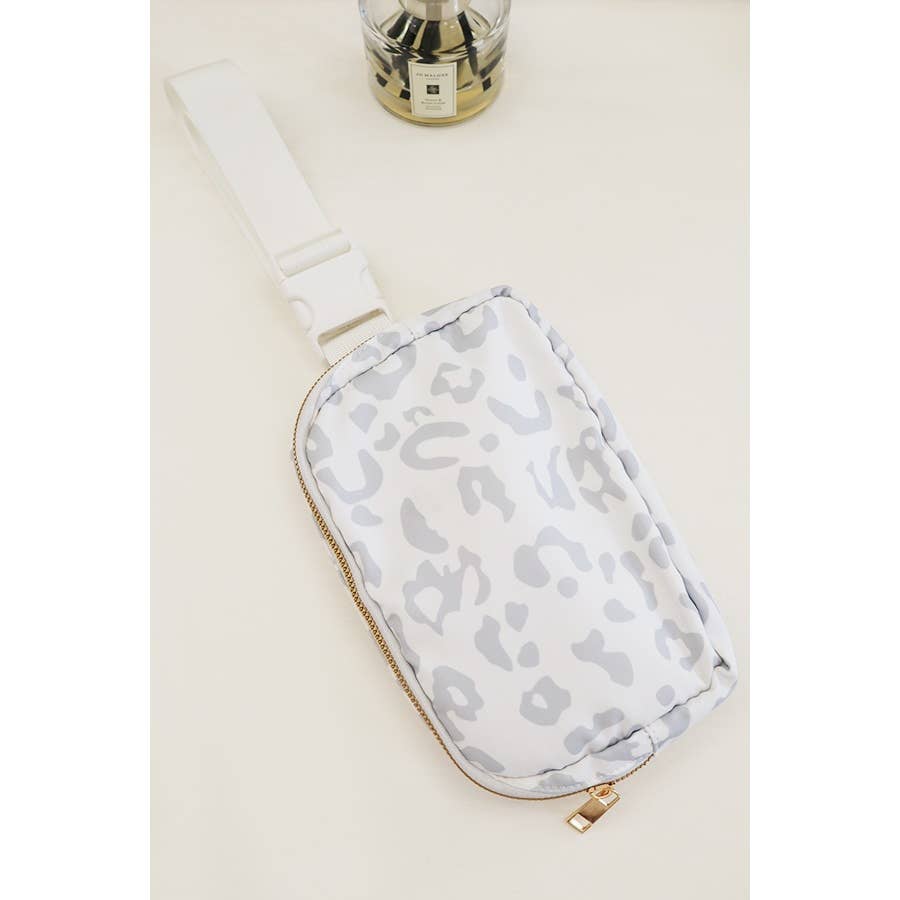 Love and Repeat - Leopard Crossbody Fanny Pack Belt Bag: PURPLE / ONE