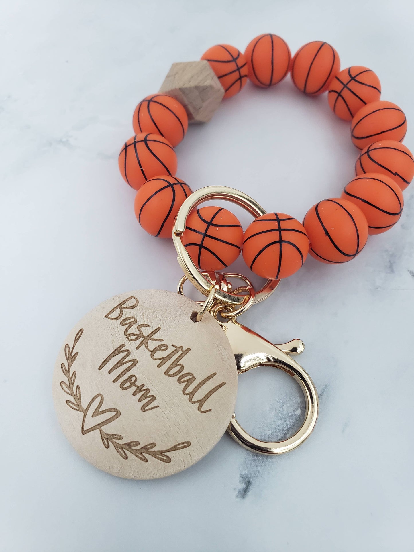 Designs by Kim - Baseball Mom Keychain Wristlet, Sports Gifts, Sports Mom: Baseball
