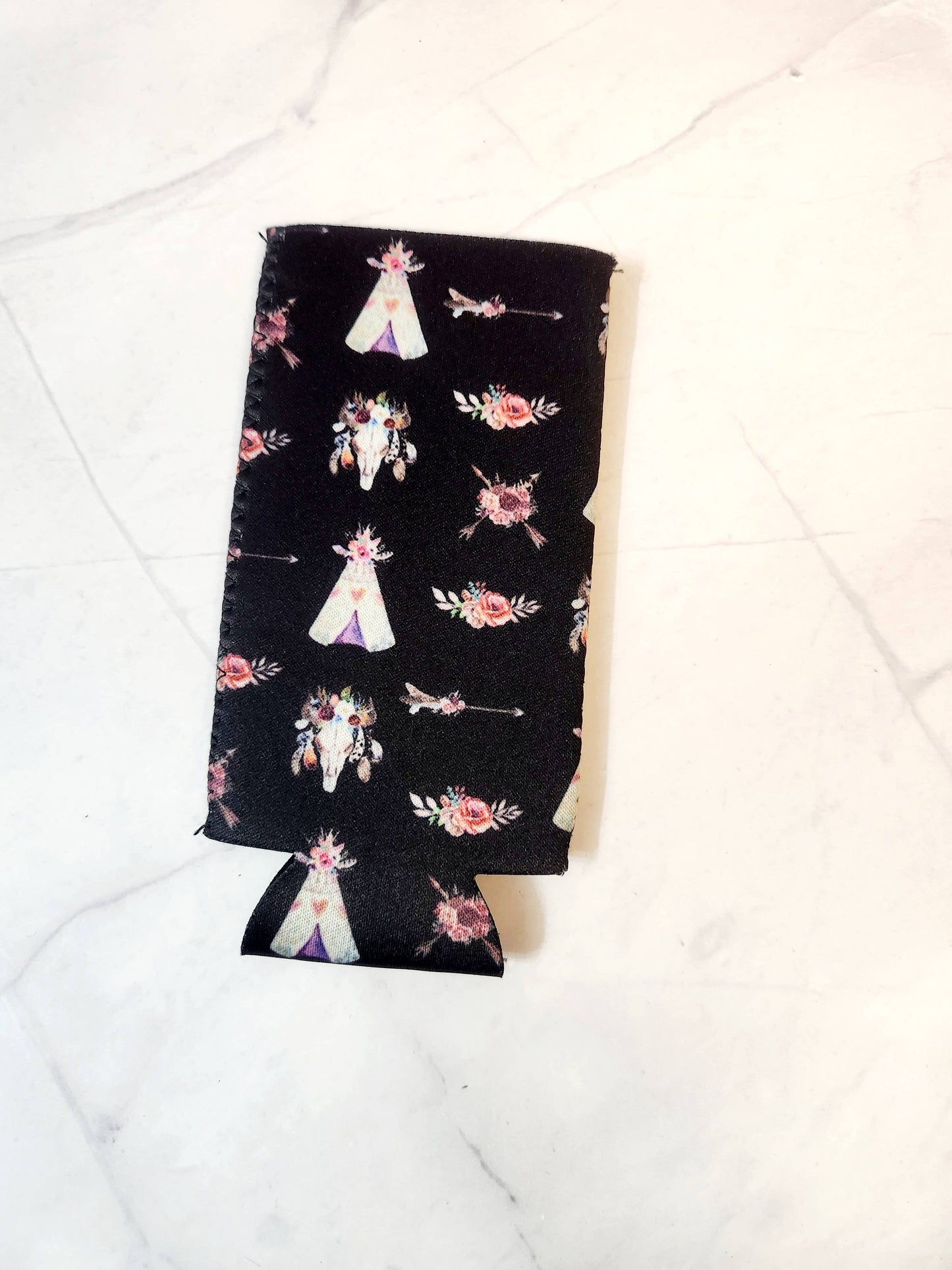 Designs by Kim - Slim can sleeve, fun accessories, cute gift, add on product: Leopard