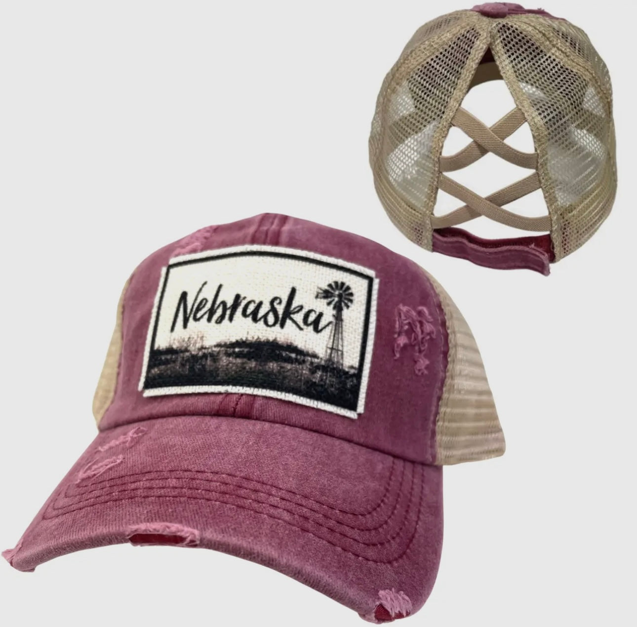 Nebraska Ponytail Hat
