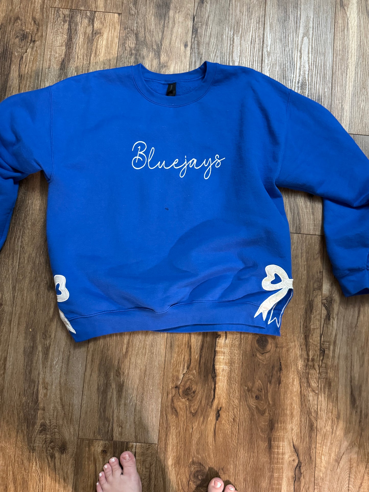 Custom crew - Side Bow Custom Name Sweatshirt: With Side Bows