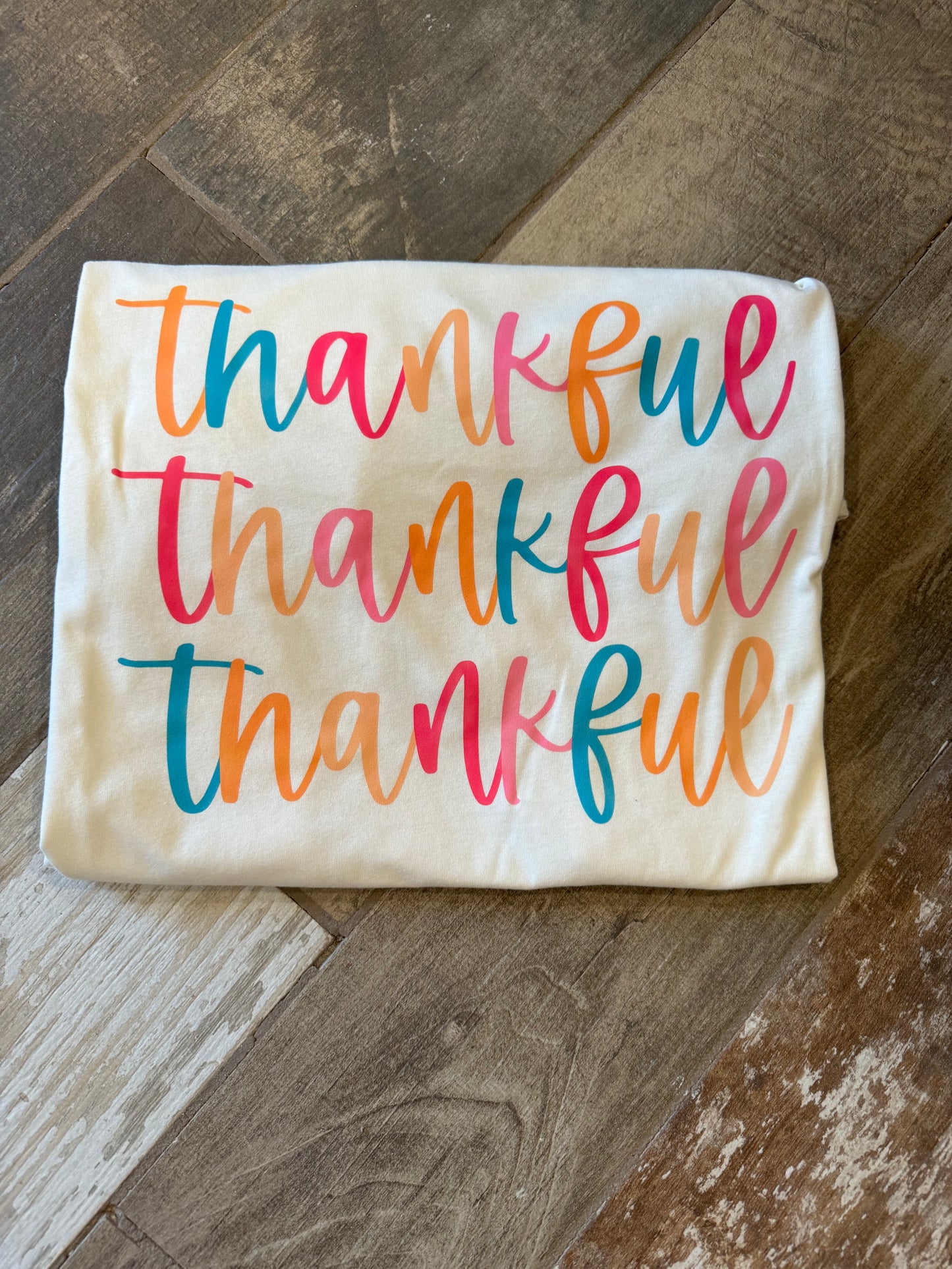Colorful Thankful tshirt