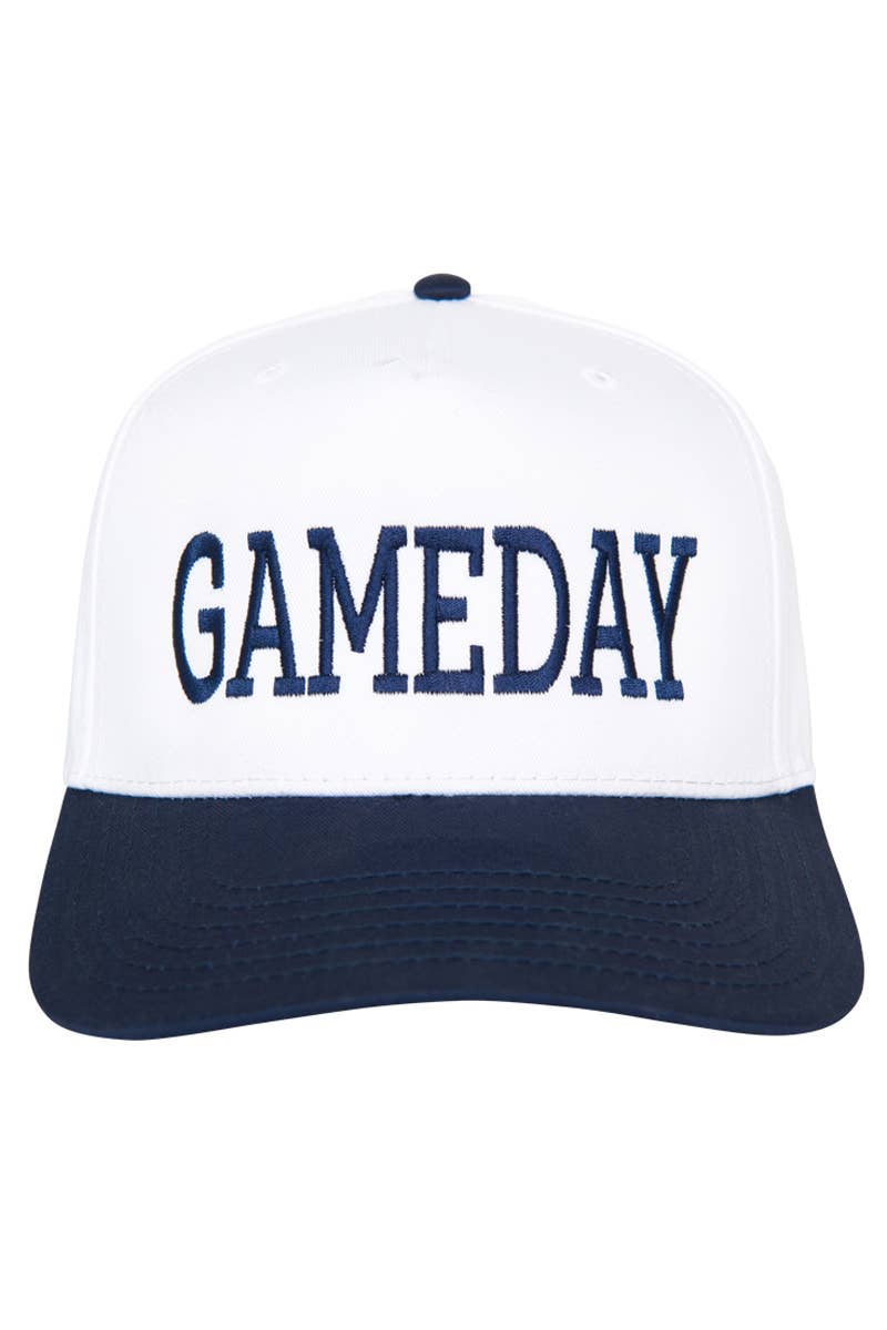 Katydid - GAMEDAY Wholesale Two-Toned Vintage Hat: Blue and White