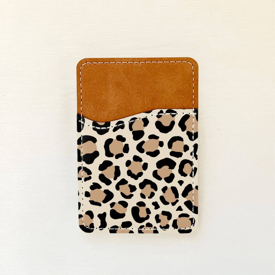 Olivia + Rose - Leopard Print Leather Card Holder (10 Options): 2