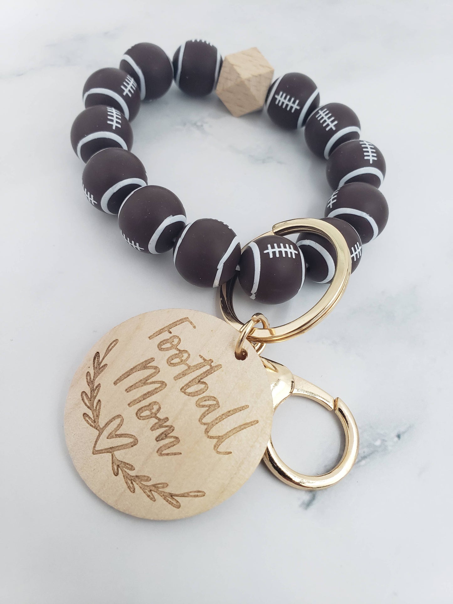 Designs by Kim - Baseball Mom Keychain Wristlet, Sports Gifts, Sports Mom: Baseball