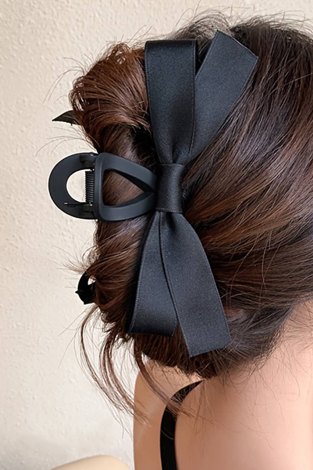 Little Daisy Closet - LDC Bow Decor Large Hair Claw Clip: Black