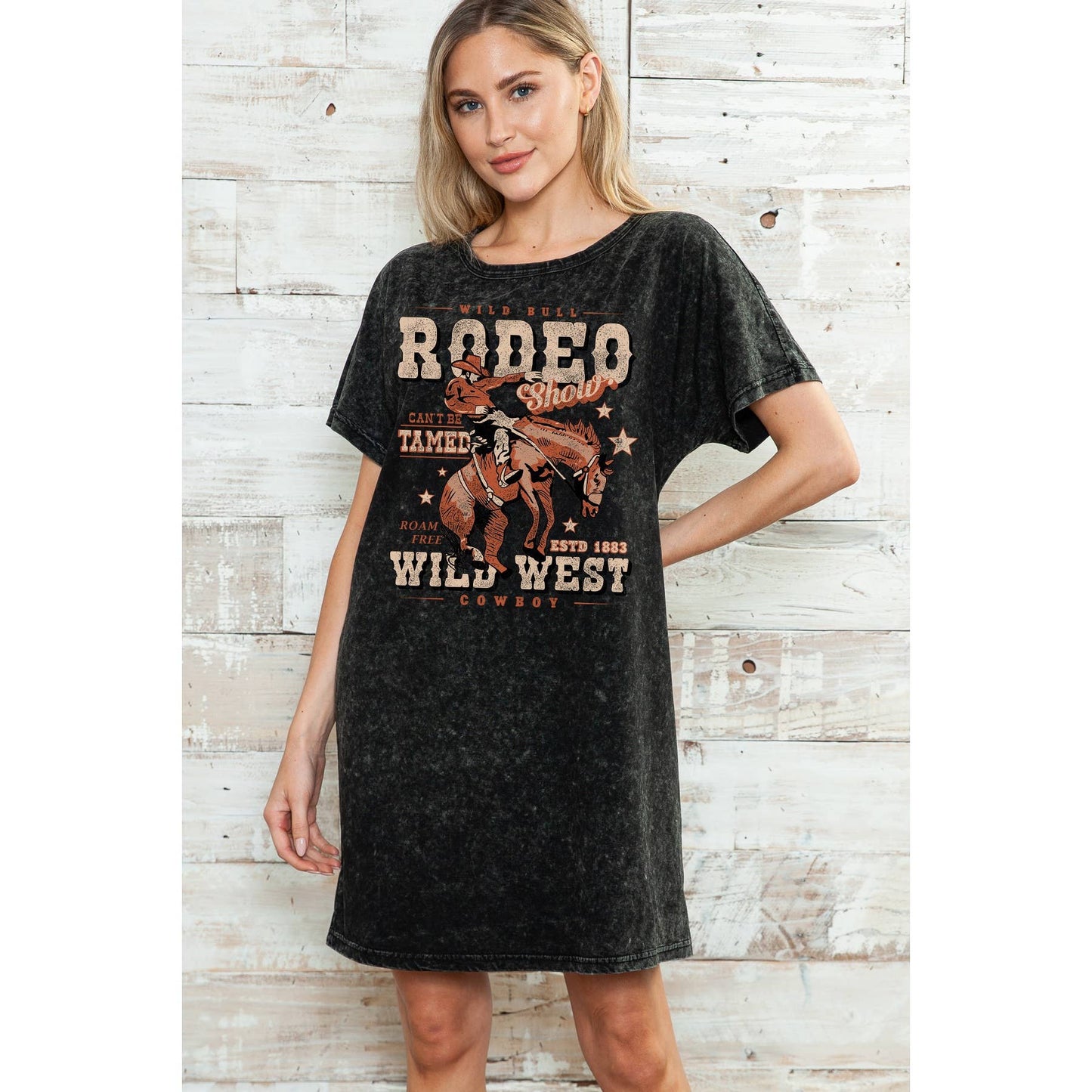 RODEO WILD WEST Mineral Wash GRAPHIC DRESS