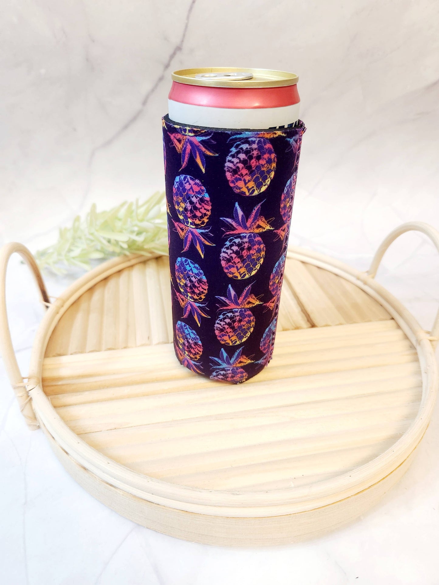 Designs by Kim - Slim can sleeve, fun accessories, cute gift, add on product: Leopard