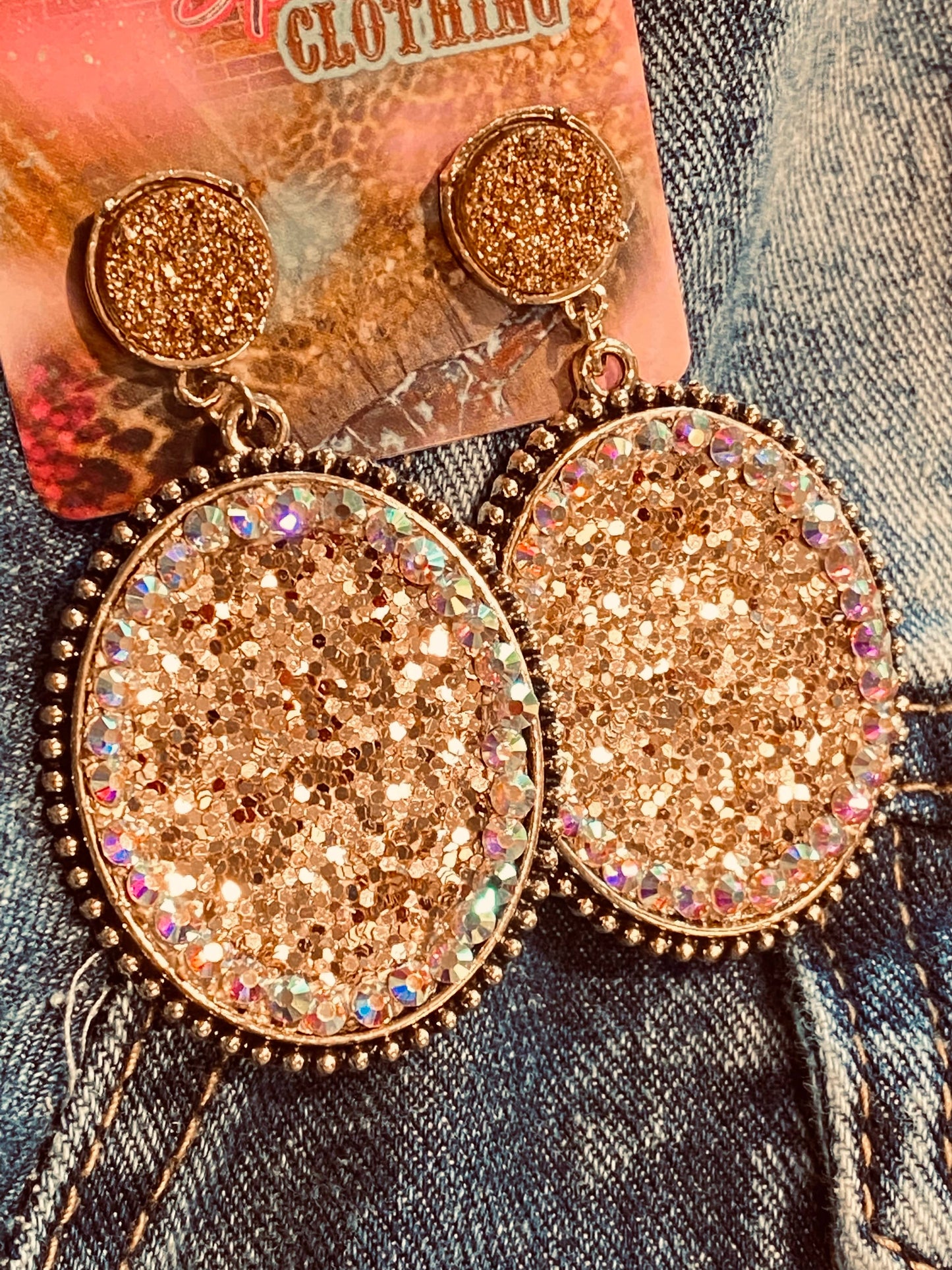 Southern Sparkle Clothing Co - Sparkling in the South - Gold tone earrings