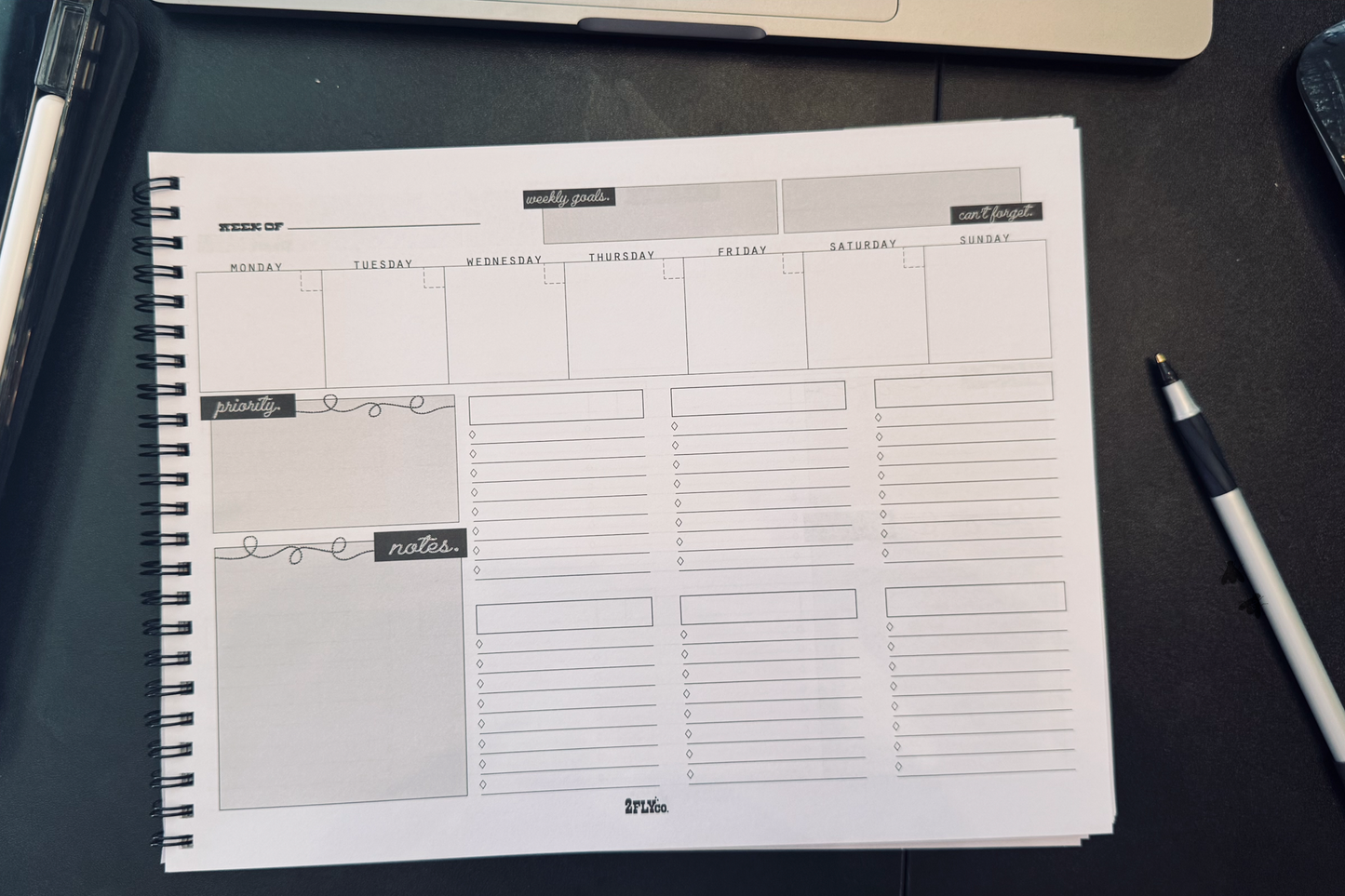 2 Fly Co - ON THE FLY PLANNER