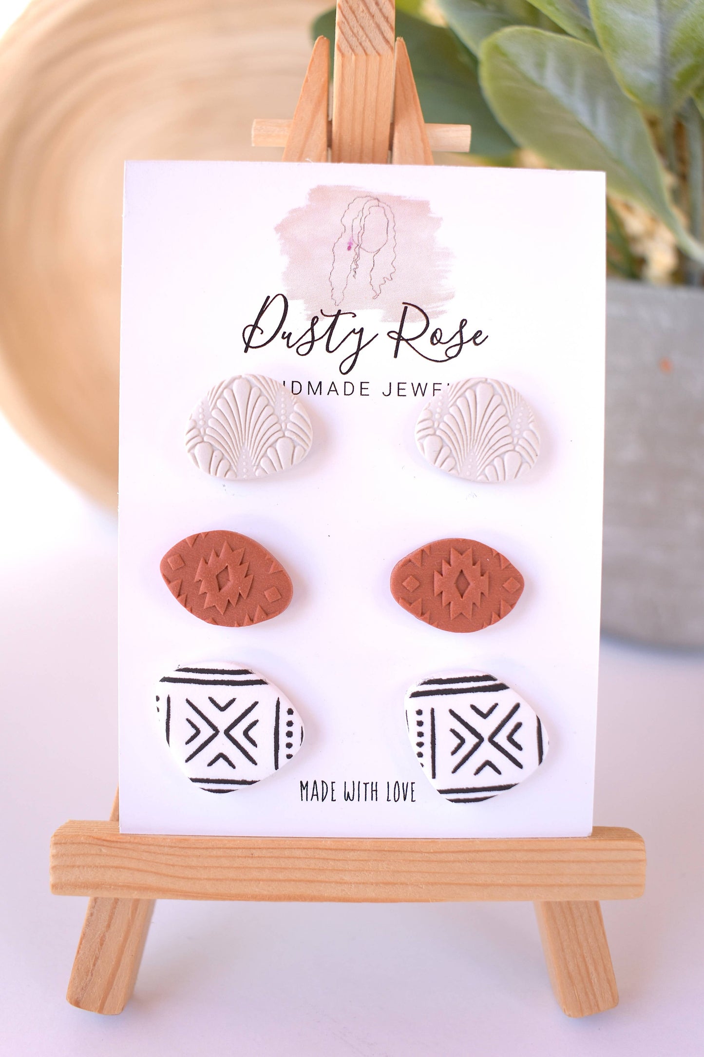 Dusty Rose Creations - Kalahari Stud Pack- Clay Earrings