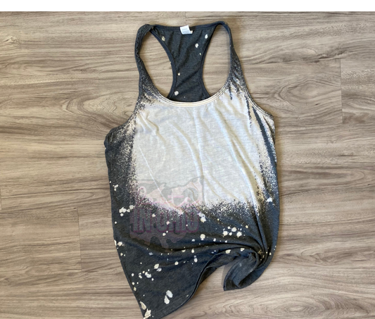 Roots.In.Ohio - Blank bleached tank top: Next Level Pink / M