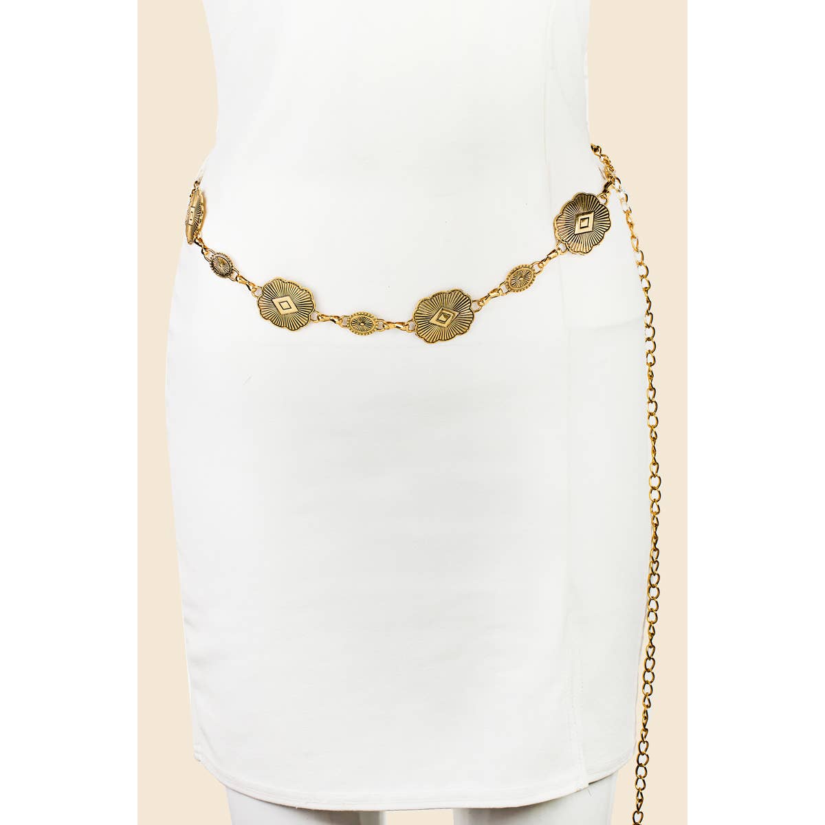Anarchy Street - Ornate Chain Belt: S