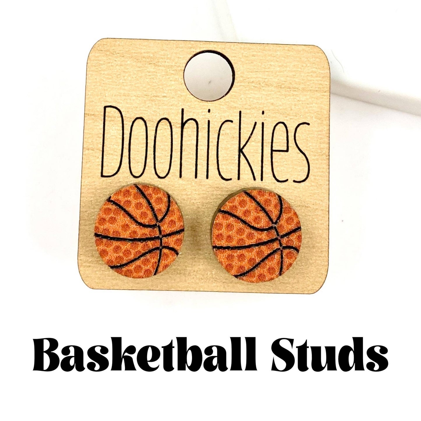 Doohickies - RTS 14mm Basketball Studs - Sports Earrings