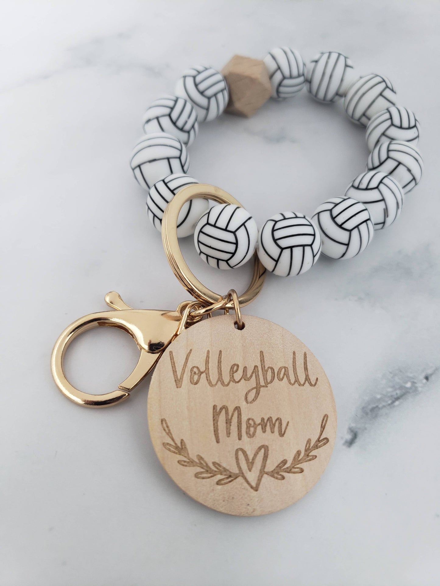 Designs by Kim - Baseball Mom Keychain Wristlet, Sports Gifts, Sports Mom: Baseball