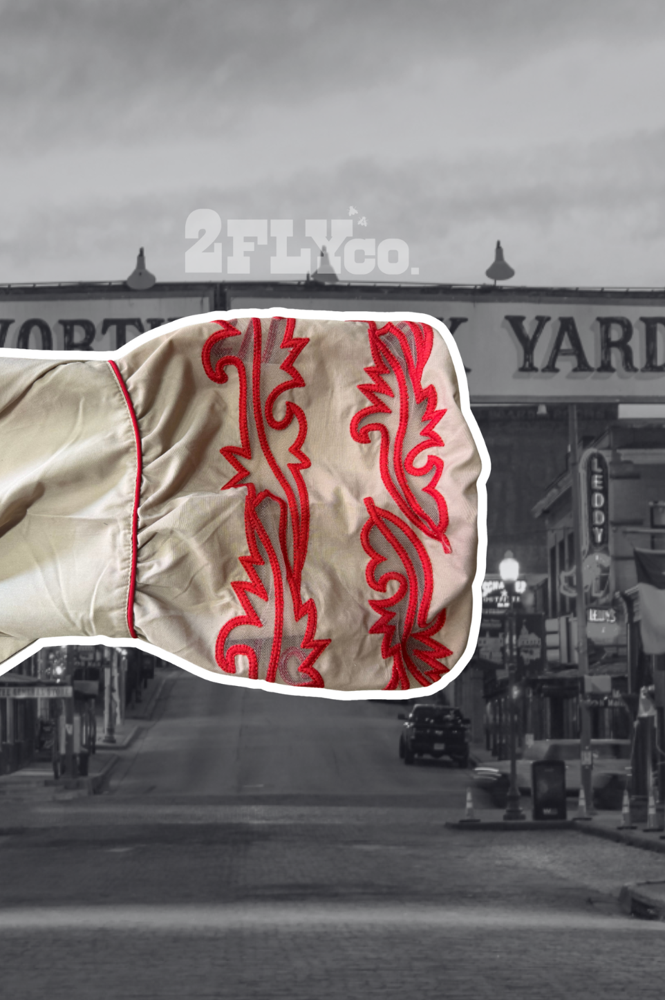 2 Fly Co - SWEETWATER STITCH *DUST/ROJO: S/M