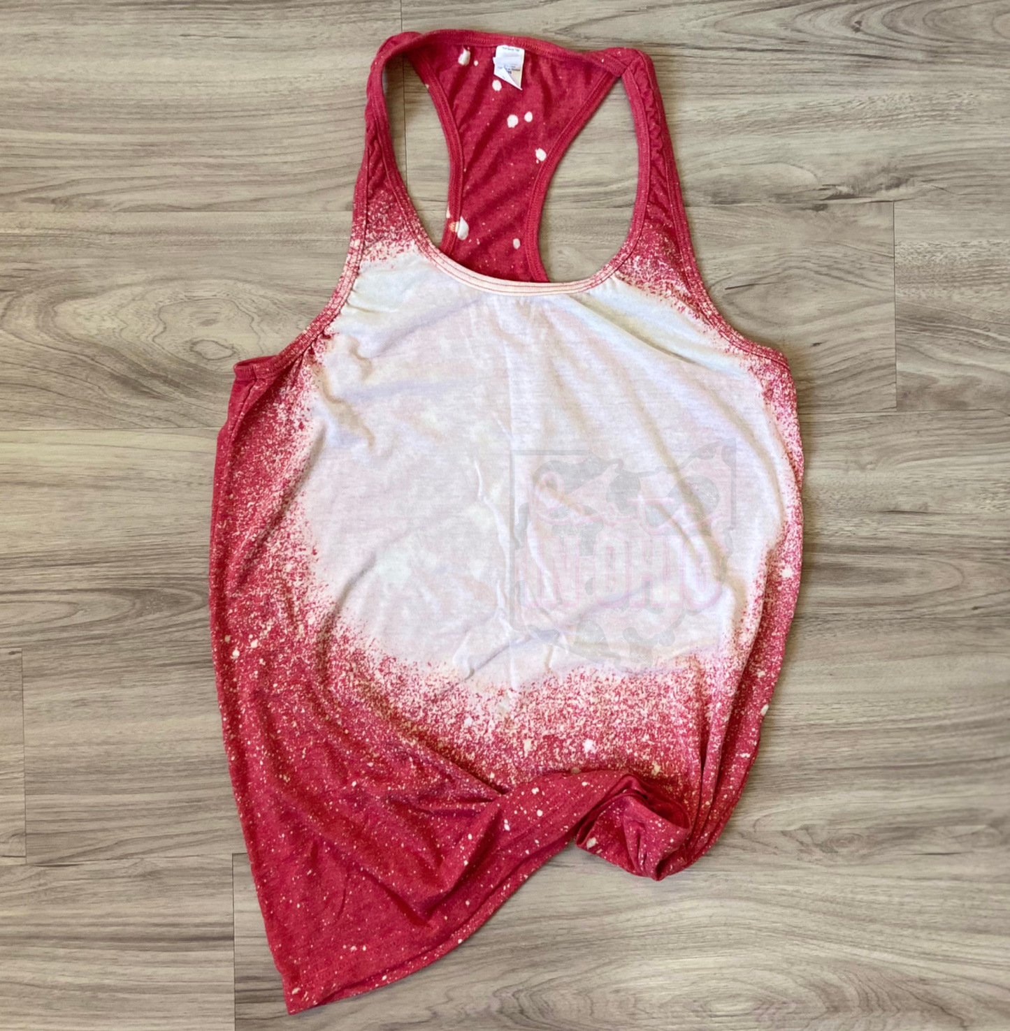 Roots.In.Ohio - Blank bleached tank top: Next Level Pink / L