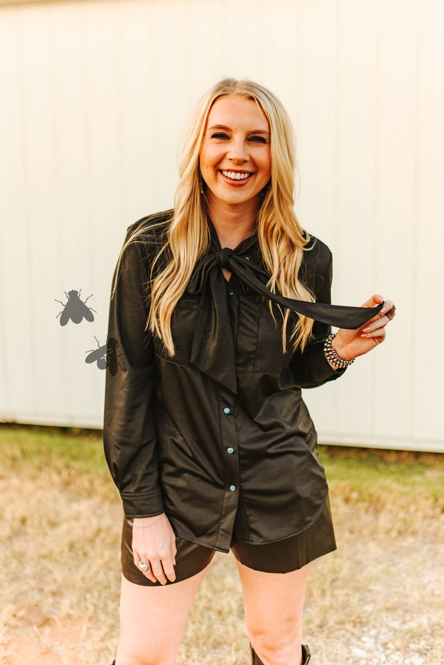 2 Fly Co - LEATHER OUTLAW *MIDNIGHT: XL