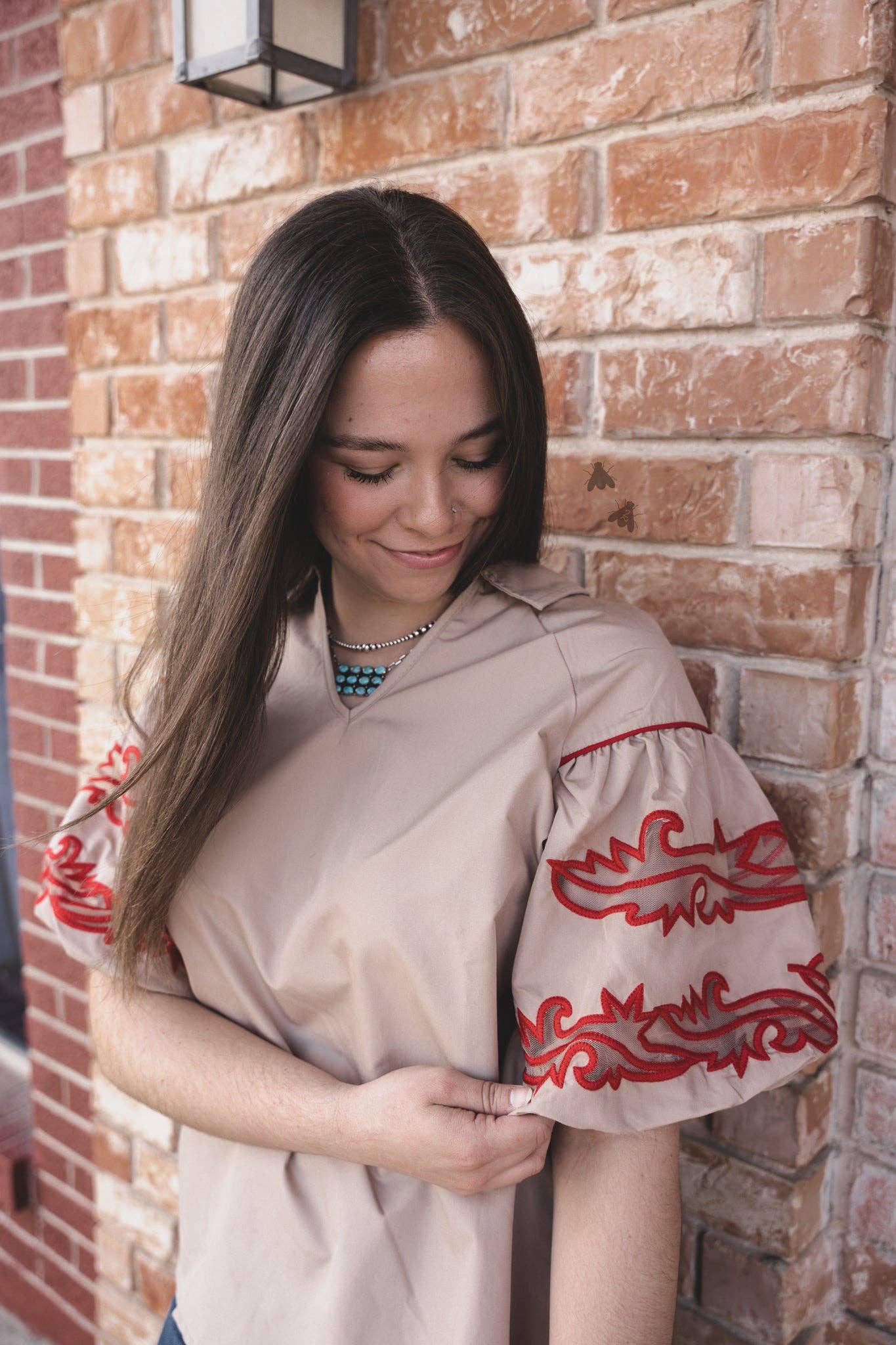 2 Fly Co - SWEETWATER STITCH *DUST/ROJO: S/M