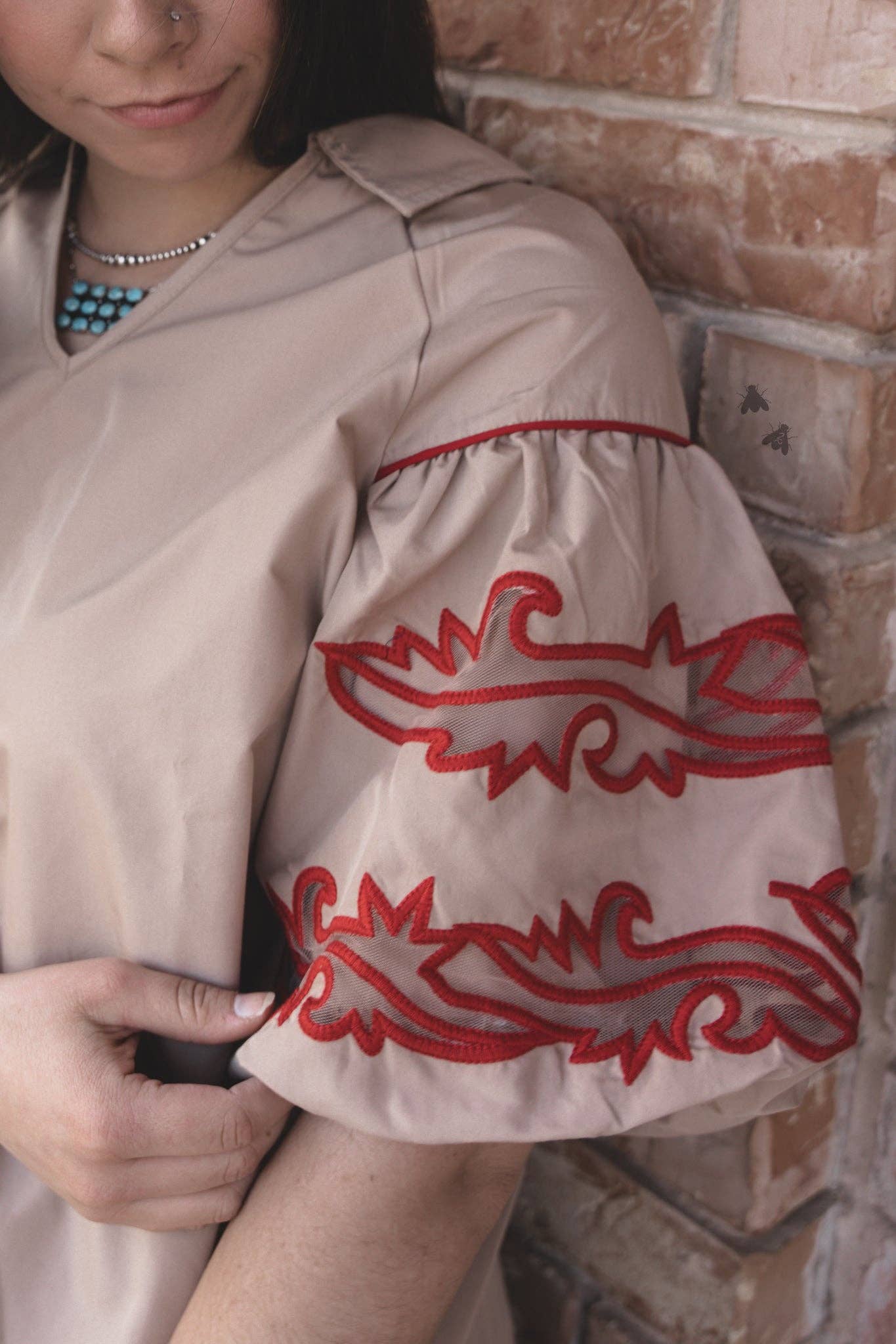2 Fly Co - SWEETWATER STITCH *DUST/ROJO: S/M