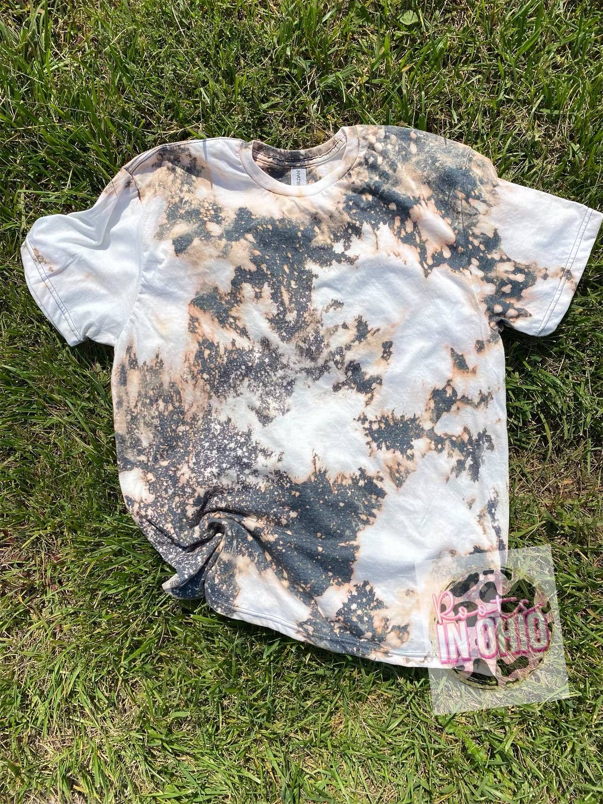 Roots.In.Ohio - Cowhide bleach blank Tshirt: X-Large / No square