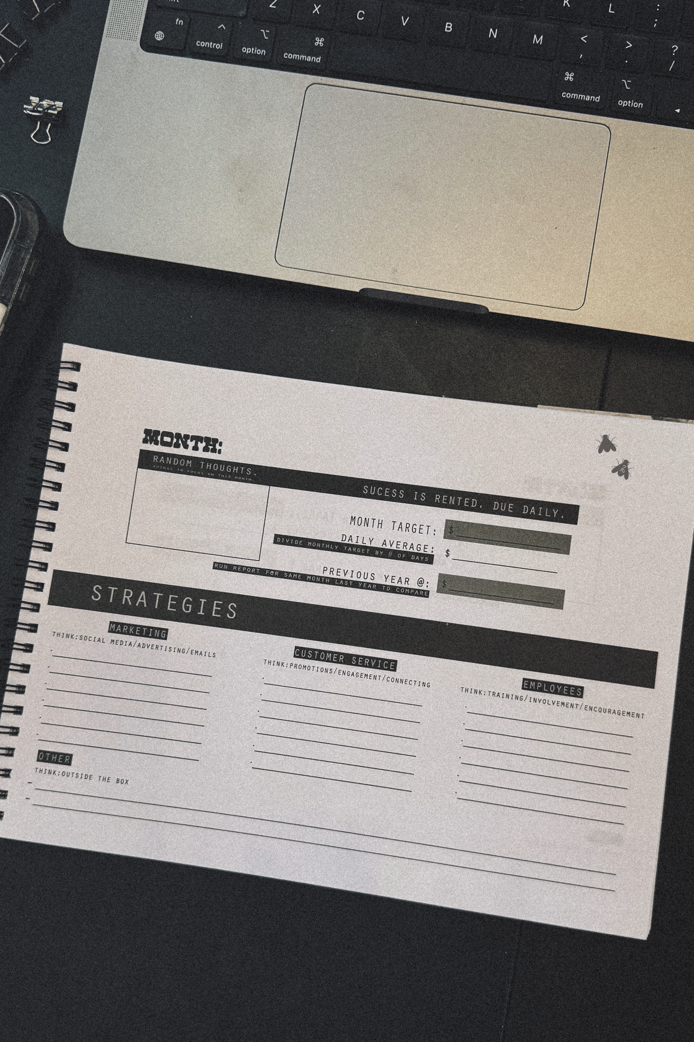 2 Fly Co - ON THE FLY PLANNER