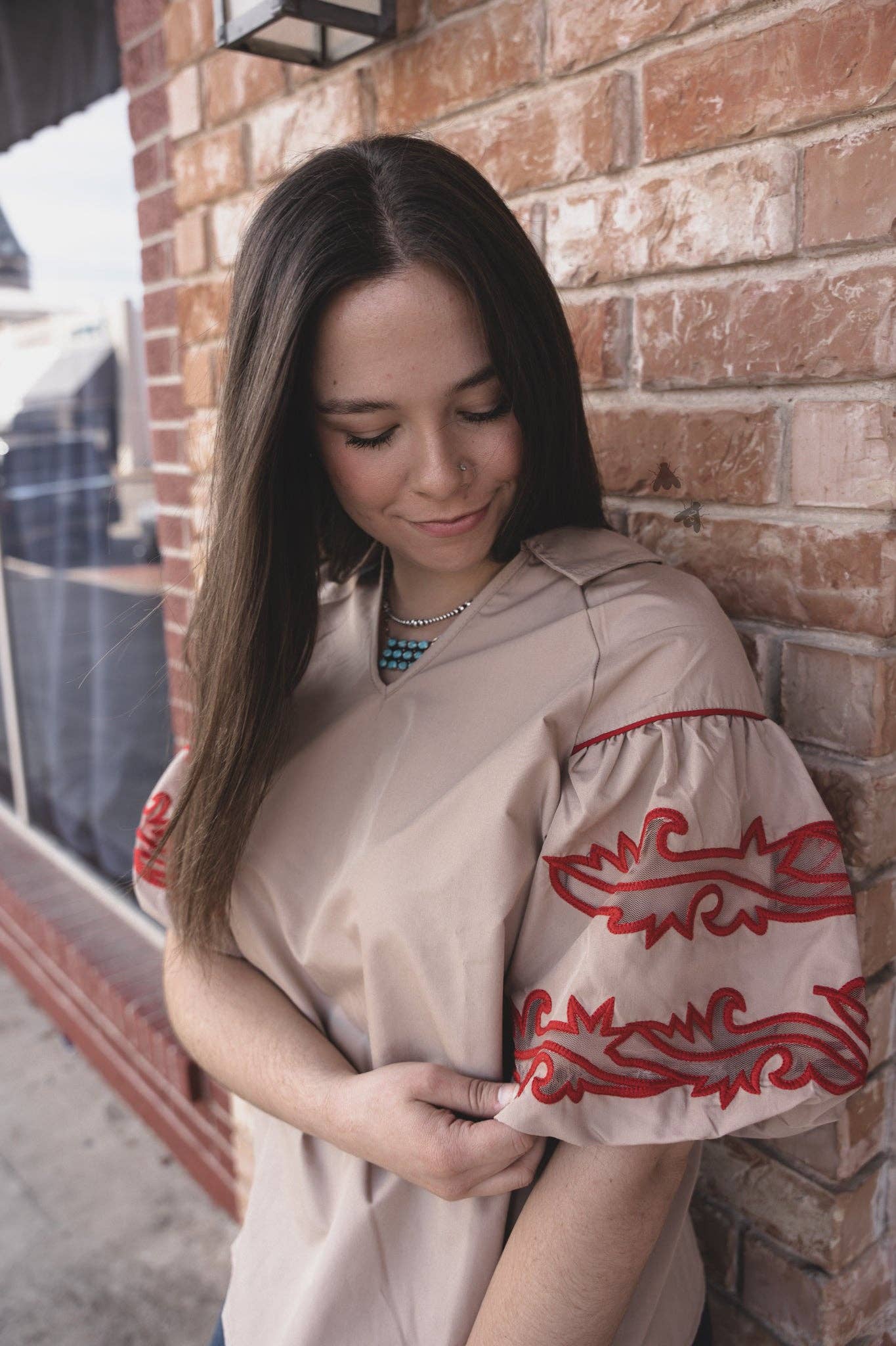 2 Fly Co - SWEETWATER STITCH *DUST/ROJO: S/M