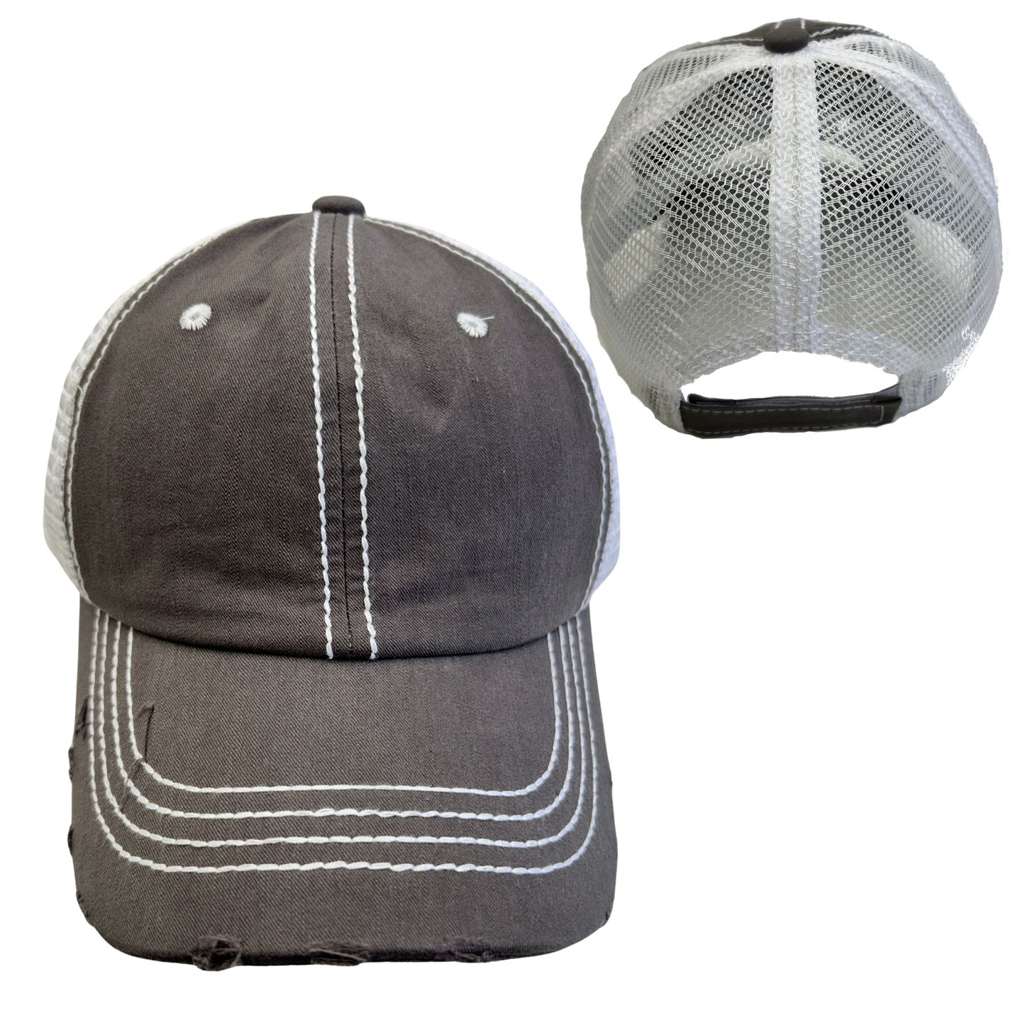 dkhandmade - NEBRASKA WINDMILL HATS: Black with Black Mesh Unisex