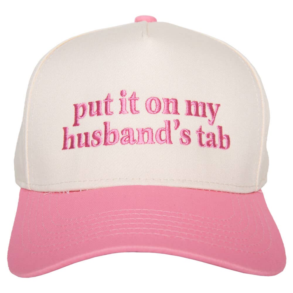 Katydid - Put It On My Husband's Tab Wholesale Two-Toned Vintage Hat: Black and Tan