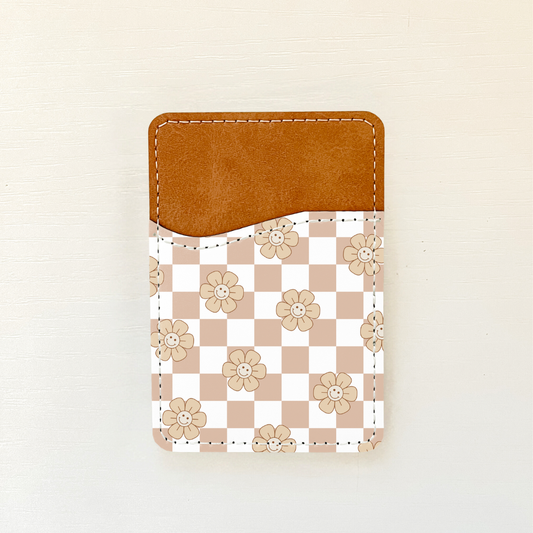 Olivia + Rose - Neutral Smiley Leather Card Holder (2 Options): 2
