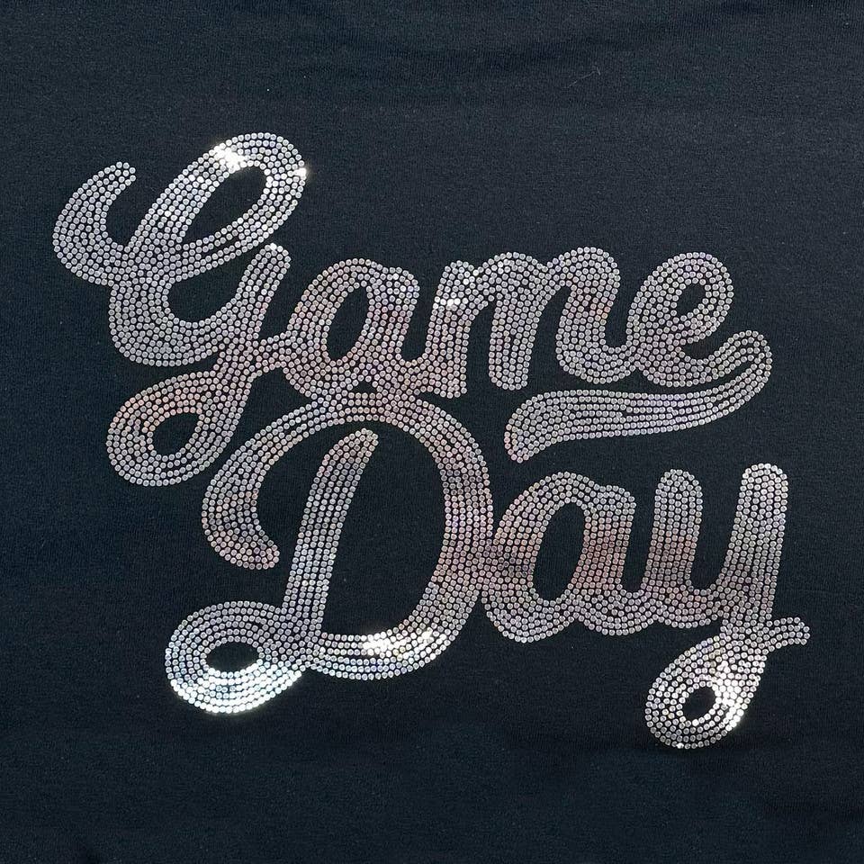 Trendy Transfers - SILVER Game Day Spangled Transfer