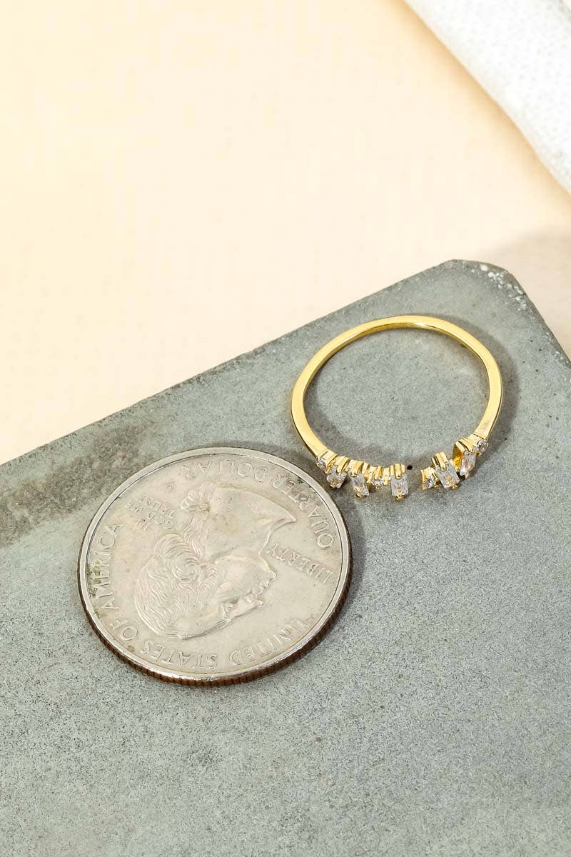 Anarchy Street - Delicate Baguette Fashion Ring: S