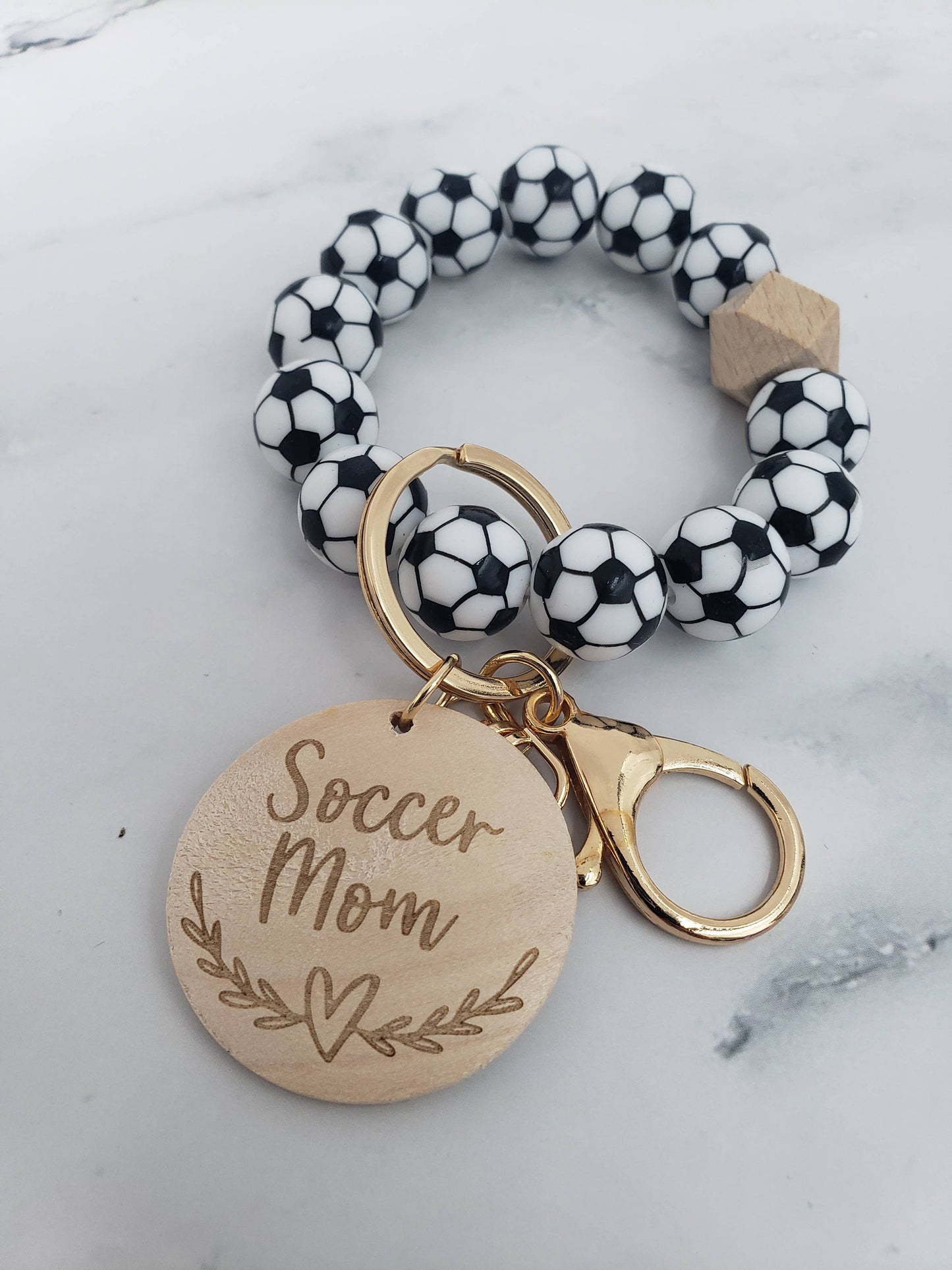 Designs by Kim - Baseball Mom Keychain Wristlet, Sports Gifts, Sports Mom: Baseball