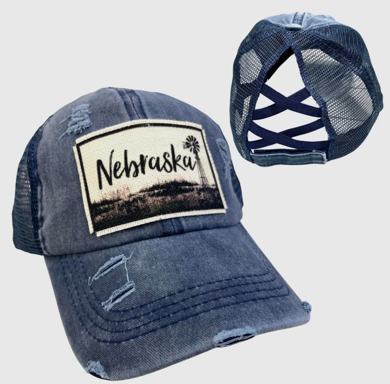 Nebraska Ponytail Hat