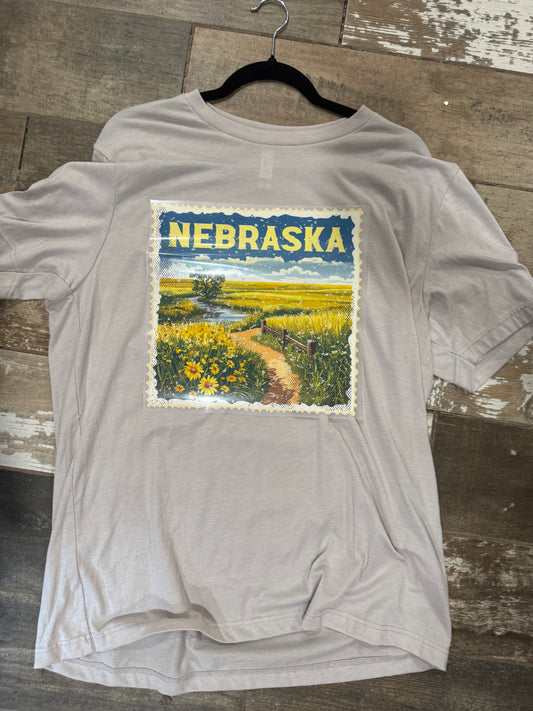 Nebraska stamp T-shirt