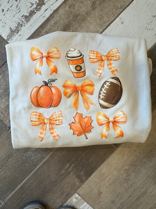 Fall bows crewneck