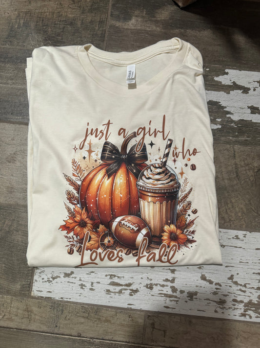Just a fall girl T-shirt