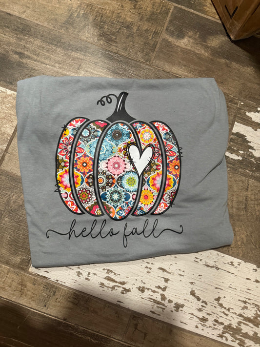 Paisley Pumpkin Print tshirt