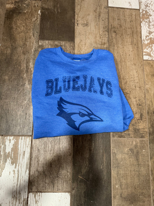 Two toned Bluejays Crewneck