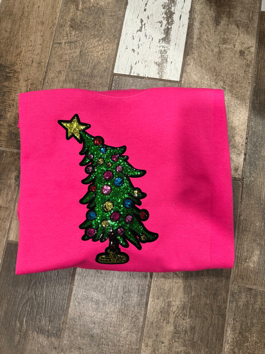 Grinch tree crewneck