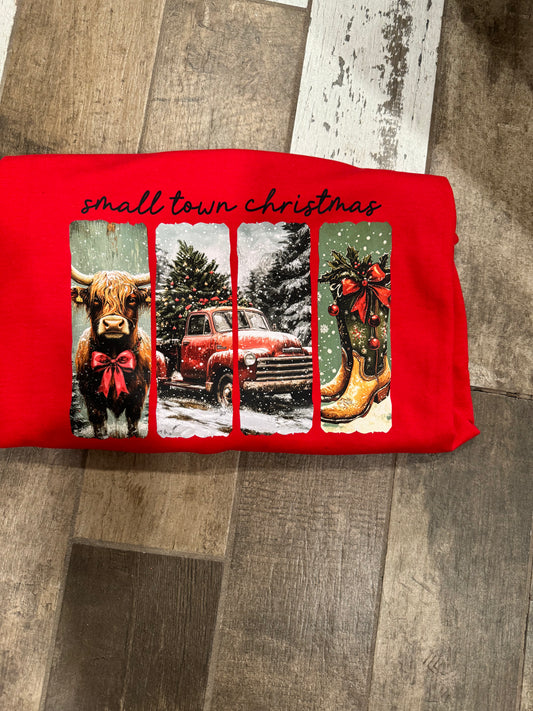 Small town Christmas Crewneck