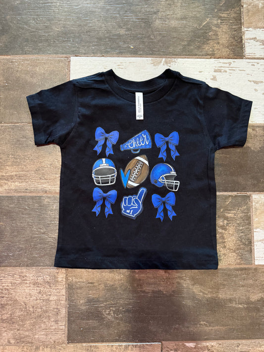 Football and Bows Tshirt