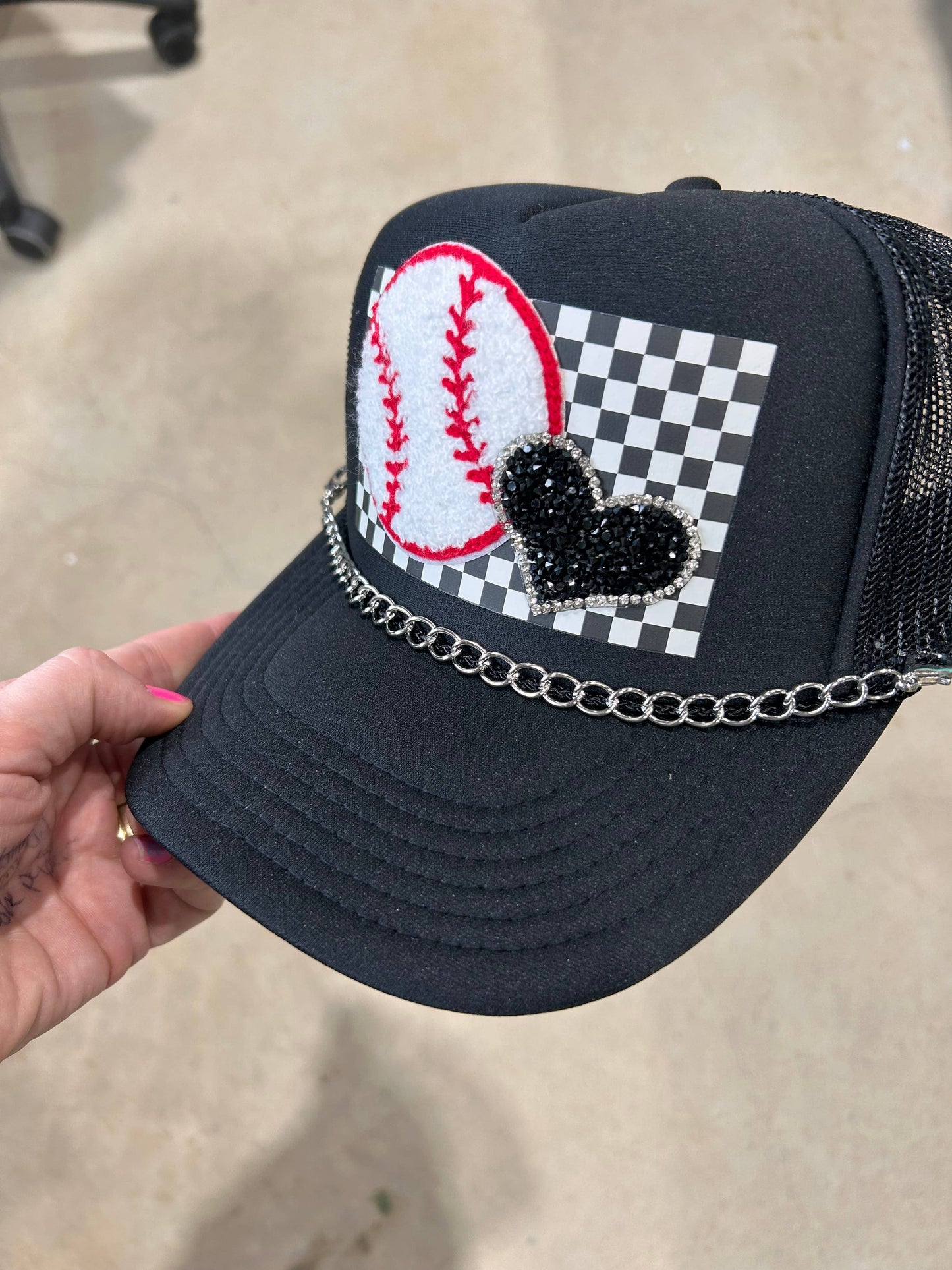 Vibes Hat Company - Over The Top Baseball Trucker Hat: White