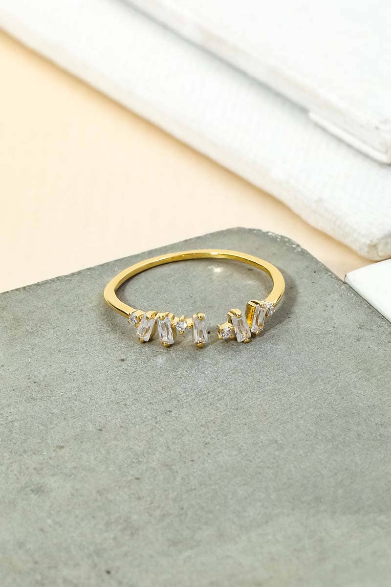 Anarchy Street - Delicate Baguette Fashion Ring: S
