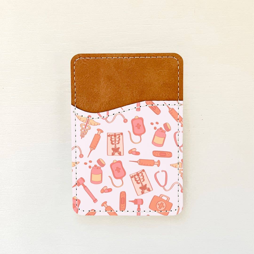Olivia + Rose - Nursing Vibes Leather Card Holder (2 Options): 2