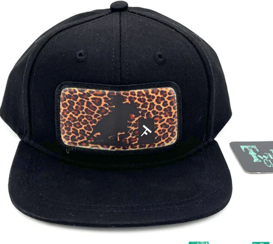 Cheetah Barrel Racer - Youth/Adult Snapback Hat - Black