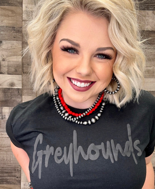 Black Tee In Black Puff Ink - Bluejays