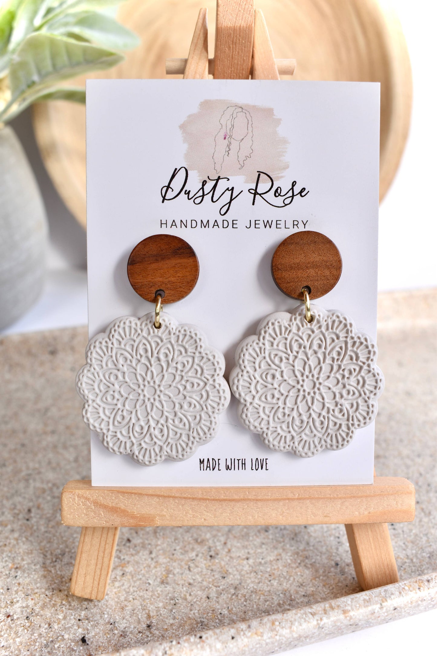Dusty Rose Creations - Mandala Dangles