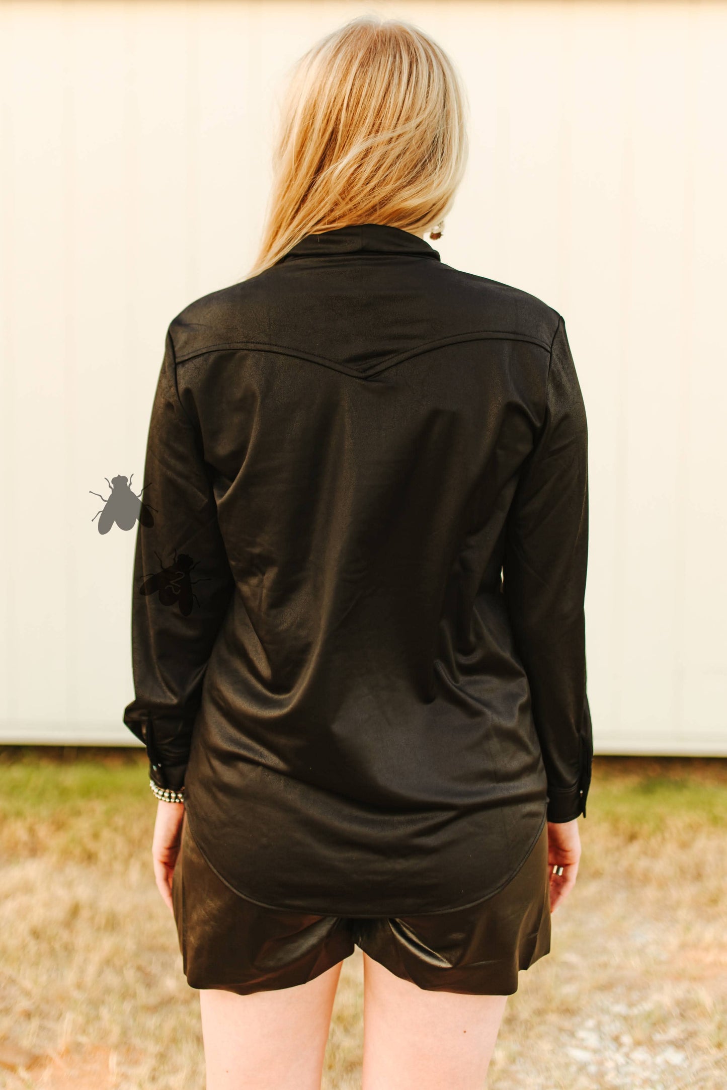 2 Fly Co - LEATHER OUTLAW *MIDNIGHT: XL